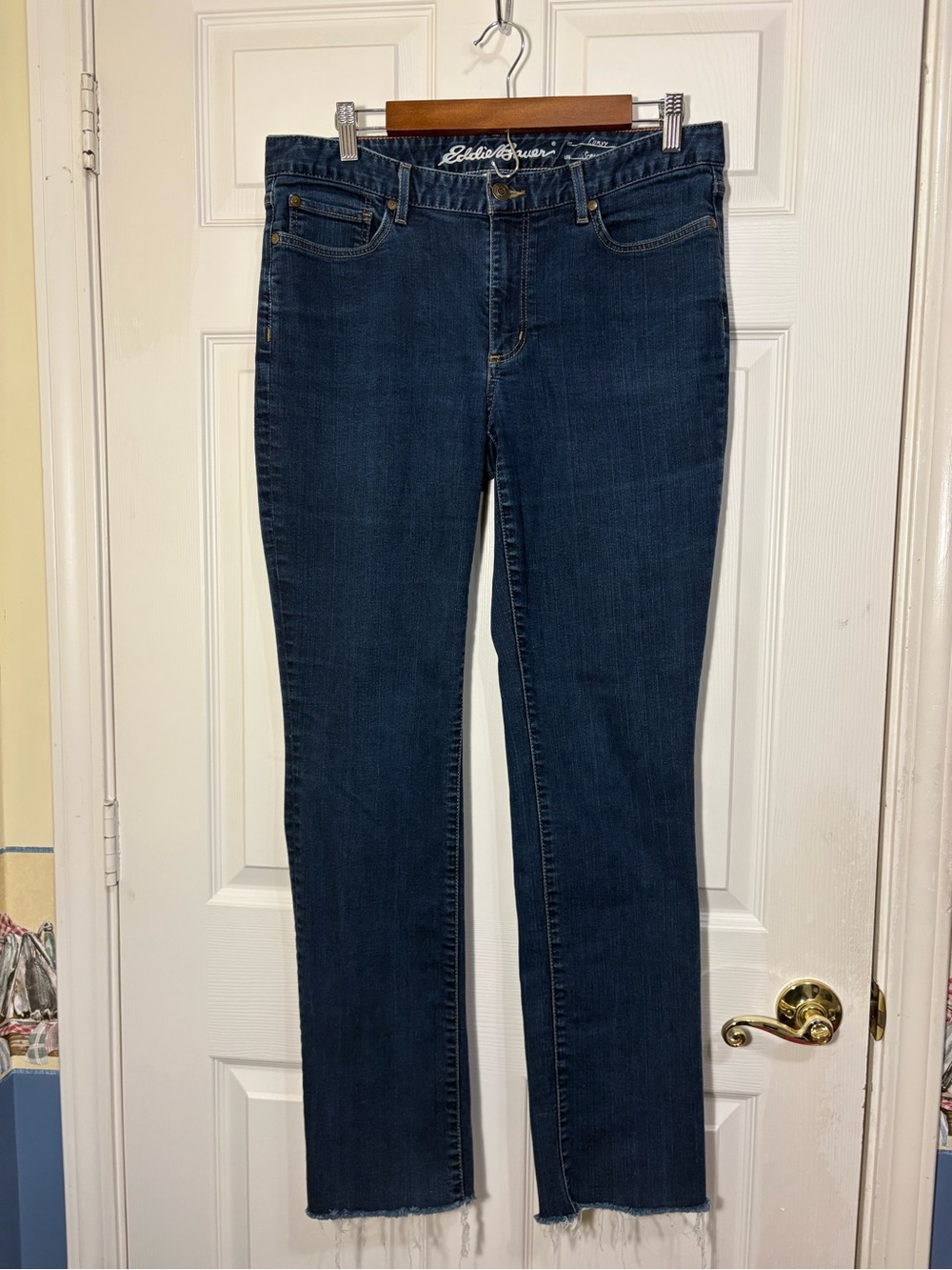 Eddie Bauer Dark Indigo Straight-Leg Women’s Jeans